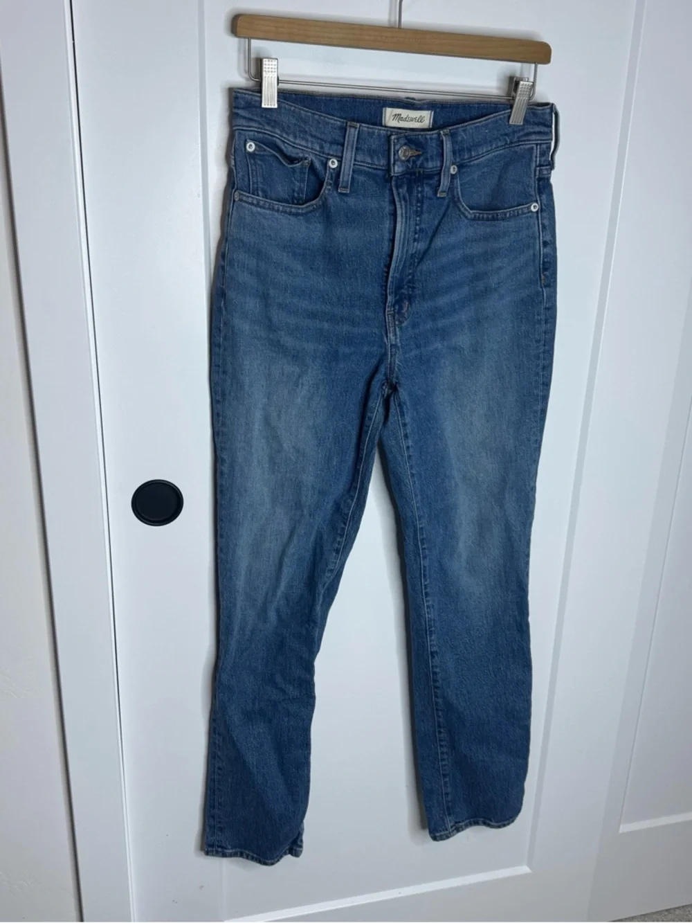 Madewell The Perfect Vintage Jean Kepler Wash Slim Straight Leg Denim Size 28 - Picture 2 of 8